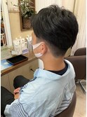 【見附 今町】メンズカット スーツに似合う 流しショート