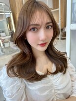 アフロートリノ(AFLOAT Leino)&nbsp;大人かわいい韓国ヘア　レイヤーカット　くびれヘア　シースルー