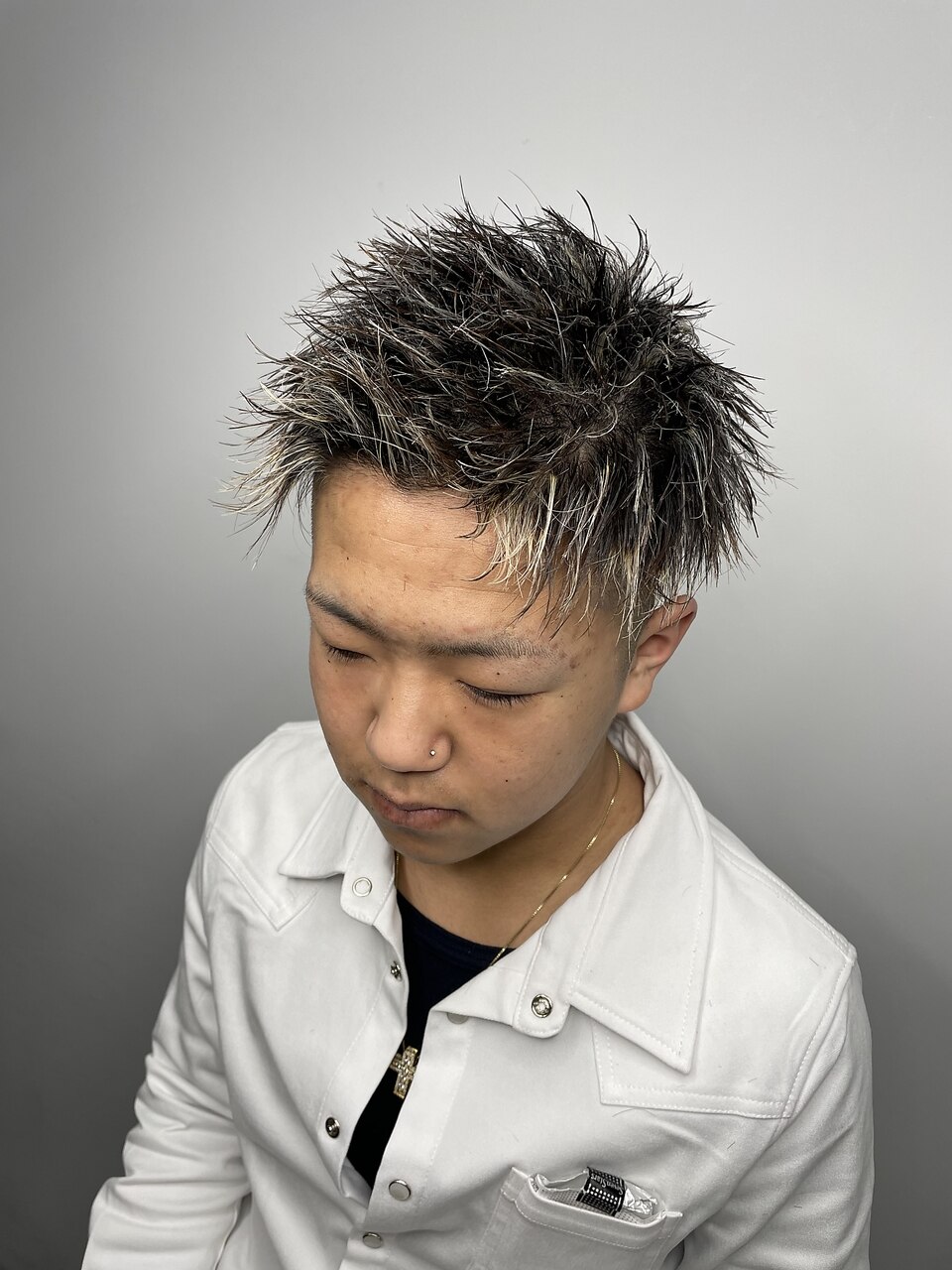 SNSで大人気！】ブロンドホワイトメッシュ！：L180696908｜レックス