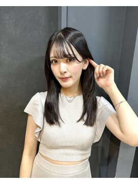 レスピア 銀座中央通り店(Respia) 透明感暗髪グレージュカラー【銀座/有楽町】30代40代50代