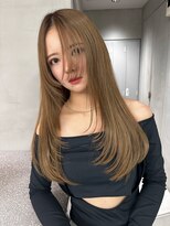 サイン 渋谷(SIGN)&nbsp;レイヤーカットインナーカラーイヤリングカラー色落ち綺麗表参道