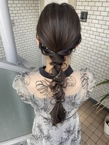 参列　編み下ろし　玉ねぎヘア　お呼ばれ