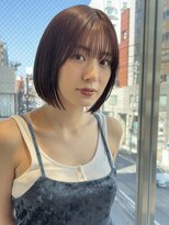 ヤイエ 青山店(yiye)&nbsp;大人ボブ大人ショートボブ切りっぱなしボブ前髪あり前下がりボブ
