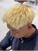 ブリーチ×スパイキーショート ひたちなか/メンズカラーパーマ