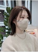 大人かわいいくびれボブボブレイヤー大人ボブボブヘア外はねボブ