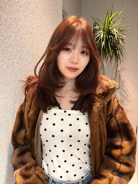 天神美容室 【KASUMI天神美容室】ハイトーン×海外レイヤー×マロンブラウン