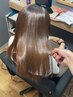 sleek式髪質改善ストレート+カット＋トリートメント　￥30000