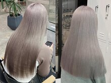 -White color-ホワイト系*最上級高発色のハイトーンカラー[西金沢駅/ブリーチ/ダブルカラー/ボブ/韓国] 