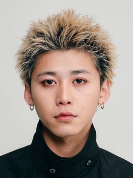 バイフィフス 原宿/表参道(by fifth) スパイキーショートベリーショートアップバングメンズハイトーン