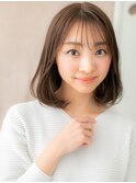 □マロンベージュ美髪ワンカールAラインボブ416北浦和30代40代