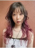 グラデーション/ピンク/ブリーチ/ダブルカラー【azu担当】