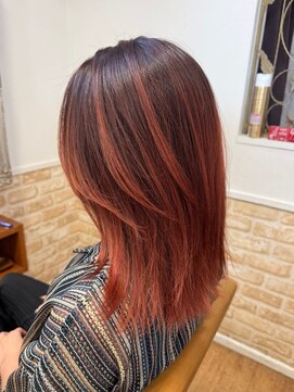 カミケン 黒岩店　kamiken・ 夏のシャドールーツオレンジカラー【カミケン黒岩店】