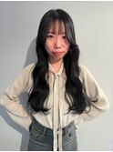 透ける暗髪にしたい!ブルーブラックカラー^^