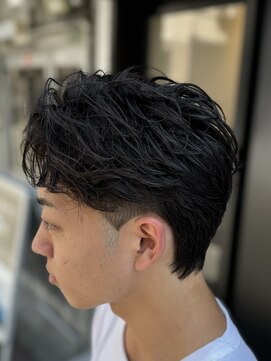 バース 梅田中崎町店(BIRTH) フェザーパーマフェザーショートセンターパートニュアンスパーマ