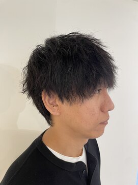 ニアウ 伊勢崎連取店(Niau) メンズマッシュウルフツイストスパイラルパーマメンズパーマ