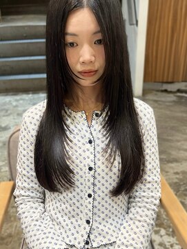 ノラ ヘアーサロン(NORA HAIR SALON) 【ERI】小顔レイヤーカット顔まわりレイヤー黒髪ロング