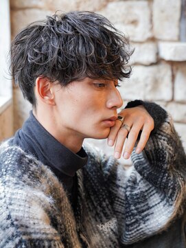 カライングドゥ(ing deux) モテる黒髪ネープレスショート束感モテ髪ワックスなしマッシュ