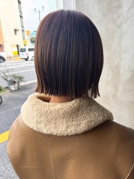 培ってきた技術で創る自然なストレート！自宅で再現しやすいスタイルに◎今までにない艶と指通りを実現＊