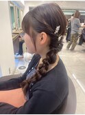 サイドねじり編みおろし