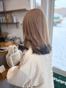 ブランチ(branch) ベージュ×裾カラー