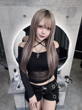 インク 渋谷(INK.) イメチェンヘアスタイルアンブレラカラーピンクベージュ