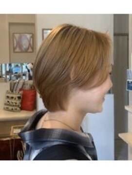 アシャ ヘアー ソリューション 神戸店(asha hair solution) イメチェン/ピンクベージュ/アンブレラカラー/前髪/摂津本山