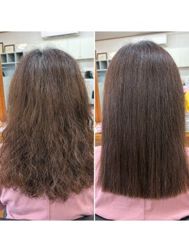 ヘアーズ サエミ 梅雨対策の髪質改善縮毛矯正♪