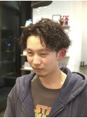 MEN’S/ニュアンスパーマ/ニュアンスウルフ/表参道駅