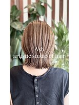 アッシュ アーティスティック スタジオ オブ ヘア(Ash artistic studio of hair)&nbsp;1分でキマる切りっぱなしボブ