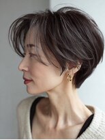 ハーツ 青山表参道店(Heart's) 白髪ぼかし脱白髪染め似合わせショートボブ40代50代60代