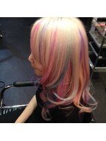 ゾーマ(ZOUMA) ☆白ベースのパステルメッシュ☆ ピンク 紫 水色