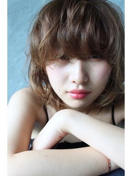 ソルト(Salt) 大名<Salt>くせ毛風パーマ×グレージュカラー(OKABE)