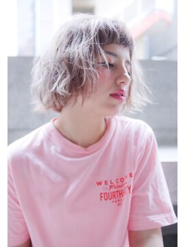 シエナ 渋谷(Siena) siena ピンクベージュ×ゆるふわボブ