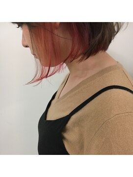 キー(kii) naturalbob(asuka)49　ボブ　インナーカラー  福岡　天神　今泉