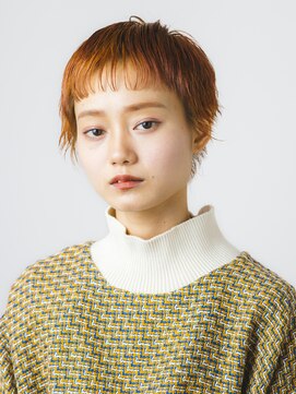 オト(Oto) オレンジベージュのオン眉ショート