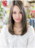 小顔見せ♪大人かわいいツヤストレートロングc4大宮20代30代!
