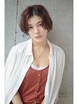 ロッソ(ROSSO)&nbsp;【ROSSO】シアベージュアッシュ×切りっぱなしボブ【大和】