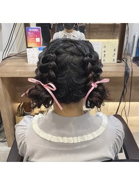 ヘアセット アリエス 新宿駅前店(aries) ツインお団子