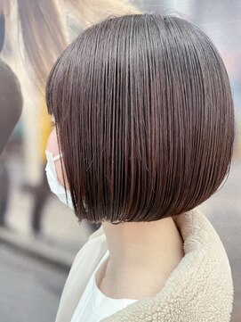 サロンドユー ベルポート本店(SALON DE U) ボブカット/ミニボブ×モーヴカラー