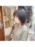 “くびれボブ ボブ ぱつんとボブ 切りっぱなし”中西英美子
