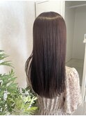 なめらかな手触りに◎縮毛ストレートロング