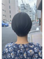 オーガニック アトリエ 大宮(organic+atelier)&nbsp;20代30代40代小顔ハンサムショートアッシュブルーブラック