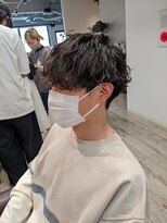 コワファーストナガサキシャンプーボーイ(COIFF1RST NAGASAKI SHAMPOO BOY)&nbsp;vマッシュ×波巻きスパイラルパーマ