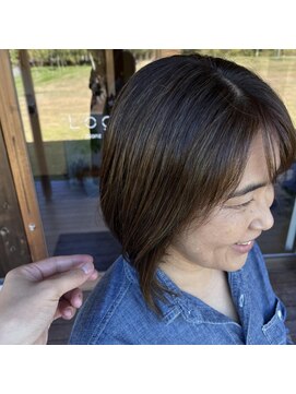 ログ(Log) 白髪ぼかしハイライト