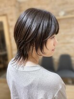 アロマヘアルーム 横浜店(AROMA hair room)&nbsp;ミニウルフ×グレーベージュ風黒髪/池袋/池袋東口