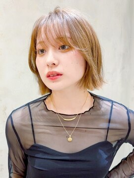 ロンドアンメゾン 原宿(Lond un Maison.) ボブ/顔周り/前髪カット+ブリーチ◎ハイトーンカラー[原宿]