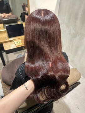 キュエム(Cuem) 【Cuem諏訪】レッドブラウン ブリーチ無し