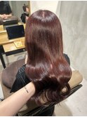 【Cuem諏訪】レッドブラウン ブリーチ無し