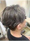 白髪ぼかしハイライト