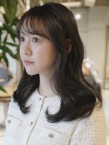 新宿美容室トリア/美白グレージュ/セミディ